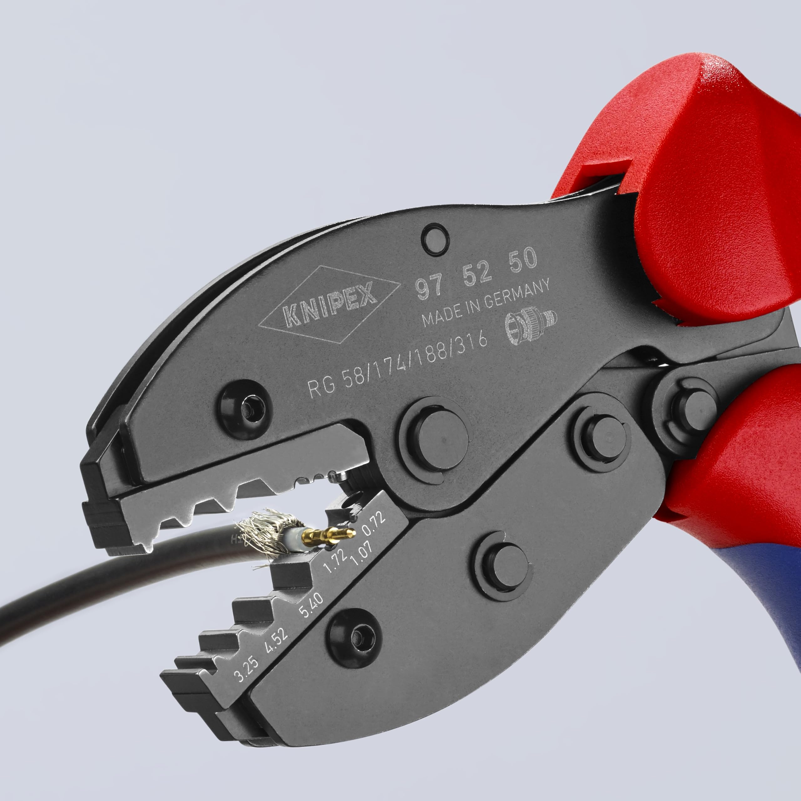Professional Crimp Pliers for COAX BNC TNC Connectors - Compatible with RG58, RG174, RG188, RG316 Cables - Ideal for Network Installation, CCTV Setup, and DIY Electronics Projects