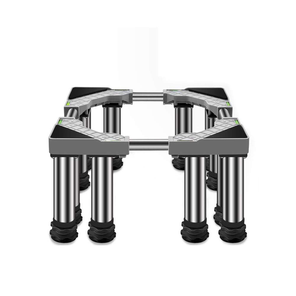 Anti-Vibration Refrigerator Base Stand - Adjustable Washing Machine Holder Bracket (17.71-25.59 Inch) for Dryers, Cookers, Freezers - Noise Reduction & Stability (4/8/12 Feet Options) - Perfect for Laundry Rooms, Kitchens & Basements