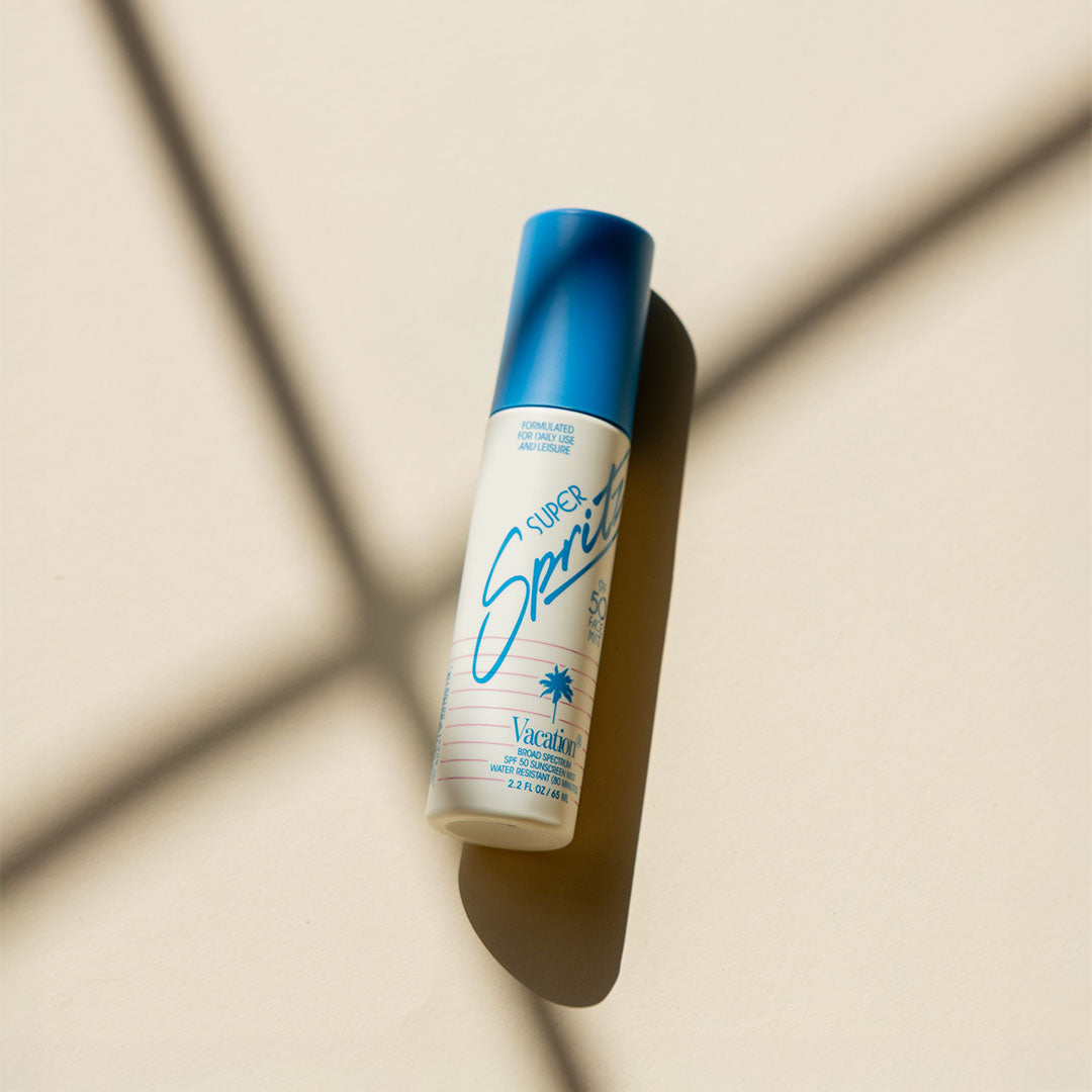 Vacation Super Spritz SPF 50 Face Mist - Hydrating Sunscreen Spray for Face & Body, Lightweight & Non-Greasy | Perfect for Beach Days, Outdoor Activities & Daily Sun Protection