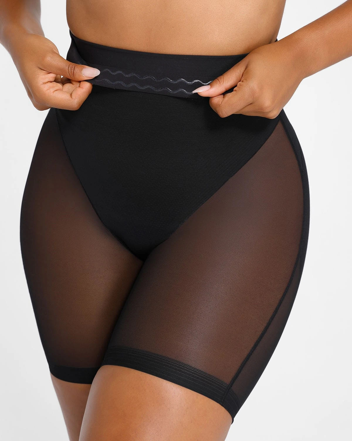 AirSlim® Mesh Smooth Butt Lifting Shorts for Women - High Waist Tummy Control Shapewear - Comfortable & Breathable for Workout, Yoga & Everyday Wear