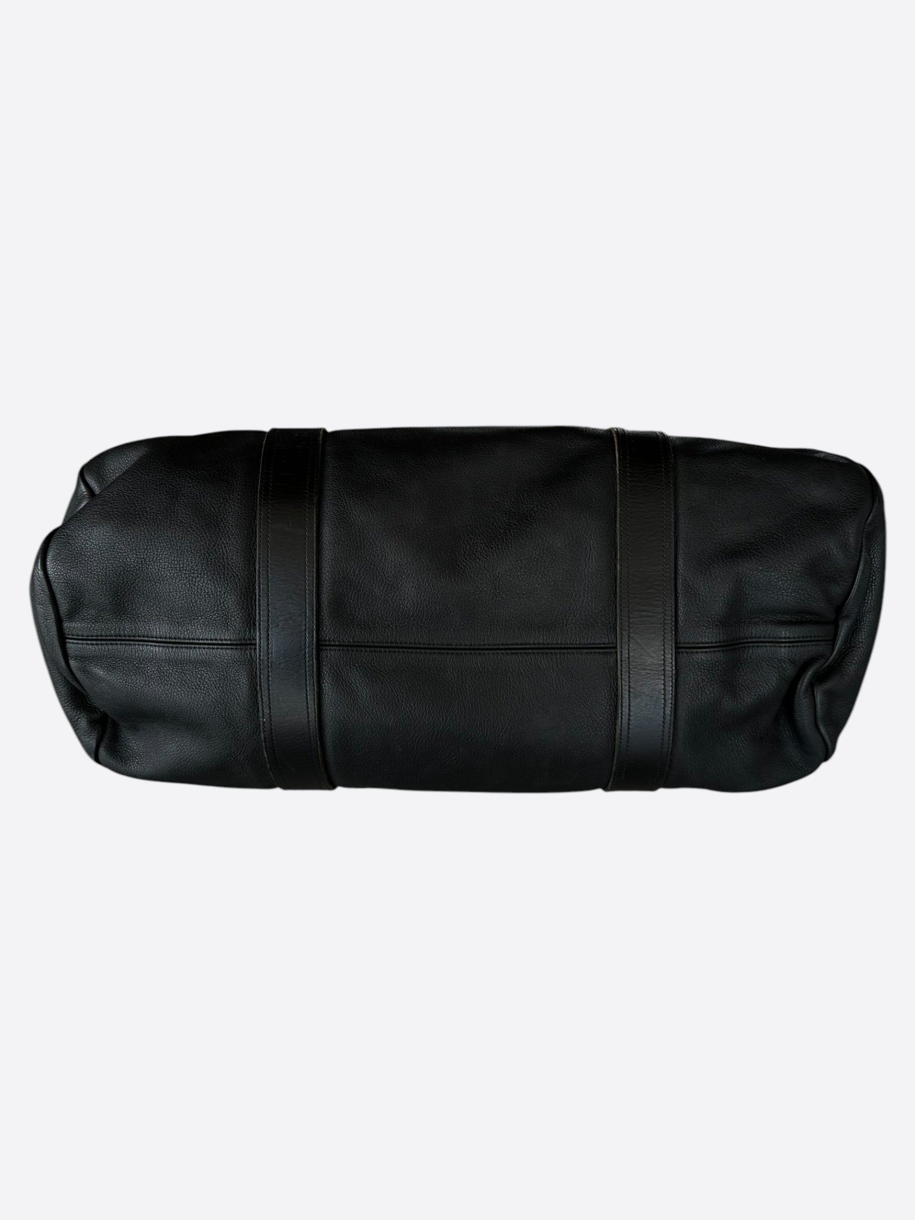 Chrome Hearts Black Leather Duffel Bag for Men & Women - Stylish Travel Duffel, Gym Bag, Weekend Getaway Luggage - Perfect for Workouts, Business Trips & Vacation Travel