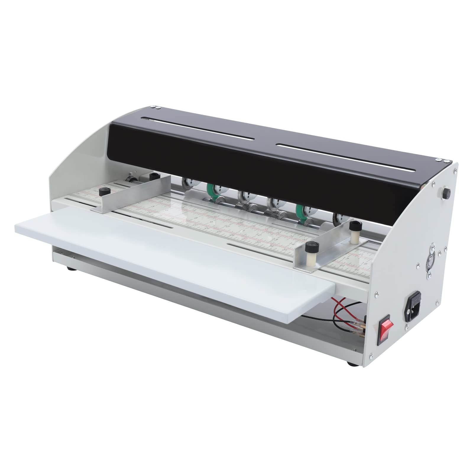 QY-H500 18-Inch Electric Paper Creasing Machine - 3-in-1 Scorer, Perforator & Cutter for Cards, Invitations, Tickets | 110V 60Hz | Perfect for DIY Crafting, Wedding Stationery & Business Card Making