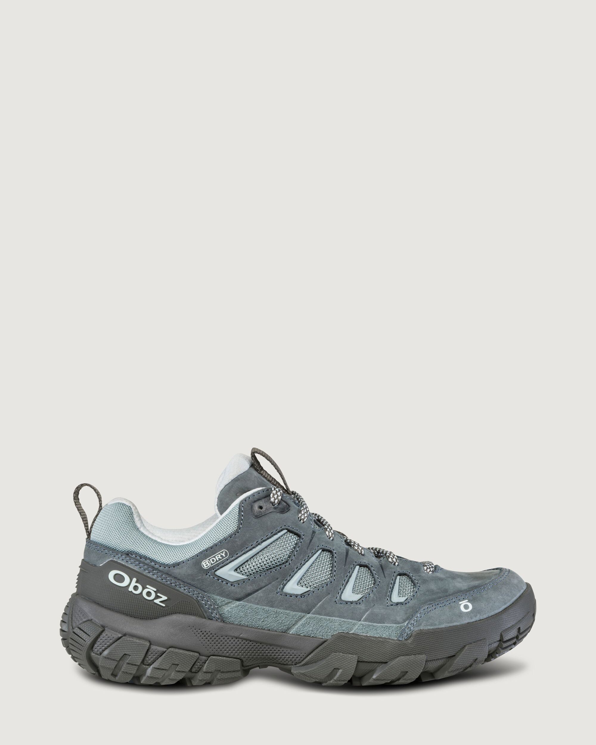 Oboz Sawtooth X Low BDRY Hiking Shoes for Women - Slate Color | Lightweight & Waterproof Trail Shoes for Outdoor Adventures, Hiking & Backpacking