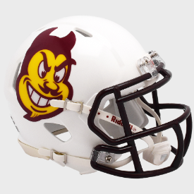 Arizona State Sun Devils NCAA Mini Speed Football Helmet - Sparky Themed Collectible 2023 - Perfect for Game Day Decor, Sports Memorabilia Collection, and Fan Gifts