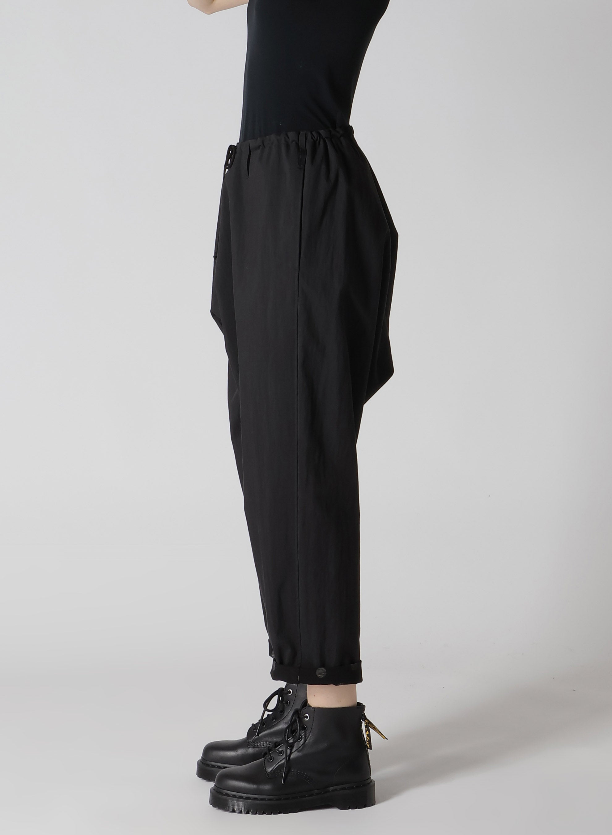 C/NY Gabardine YS Stitch Sarouel Pants - Trendy High Waist Loose Fit Trousers for Men & Women | Perfect for Streetwear, Casual Outfits, and Fashion Styling