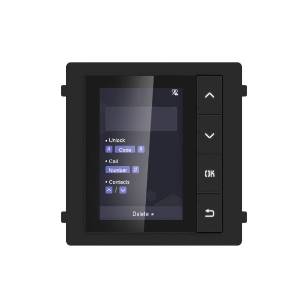 Hikvision DS-KD-DIS Gen2 Video Intercom Display Module - High Resolution Security Monitor for Smart Home & Apartment Access Control