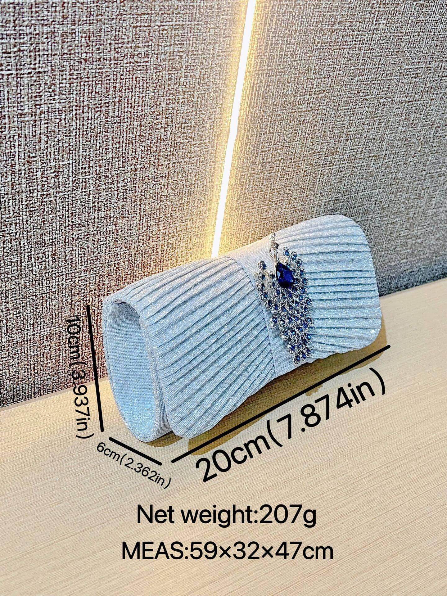 One Shoulder Diagonal Mini Bag for Women - Elegant Dinner Clutch, Evening Party Purse - Perfect for Weddings, Cocktail Events & Night Out