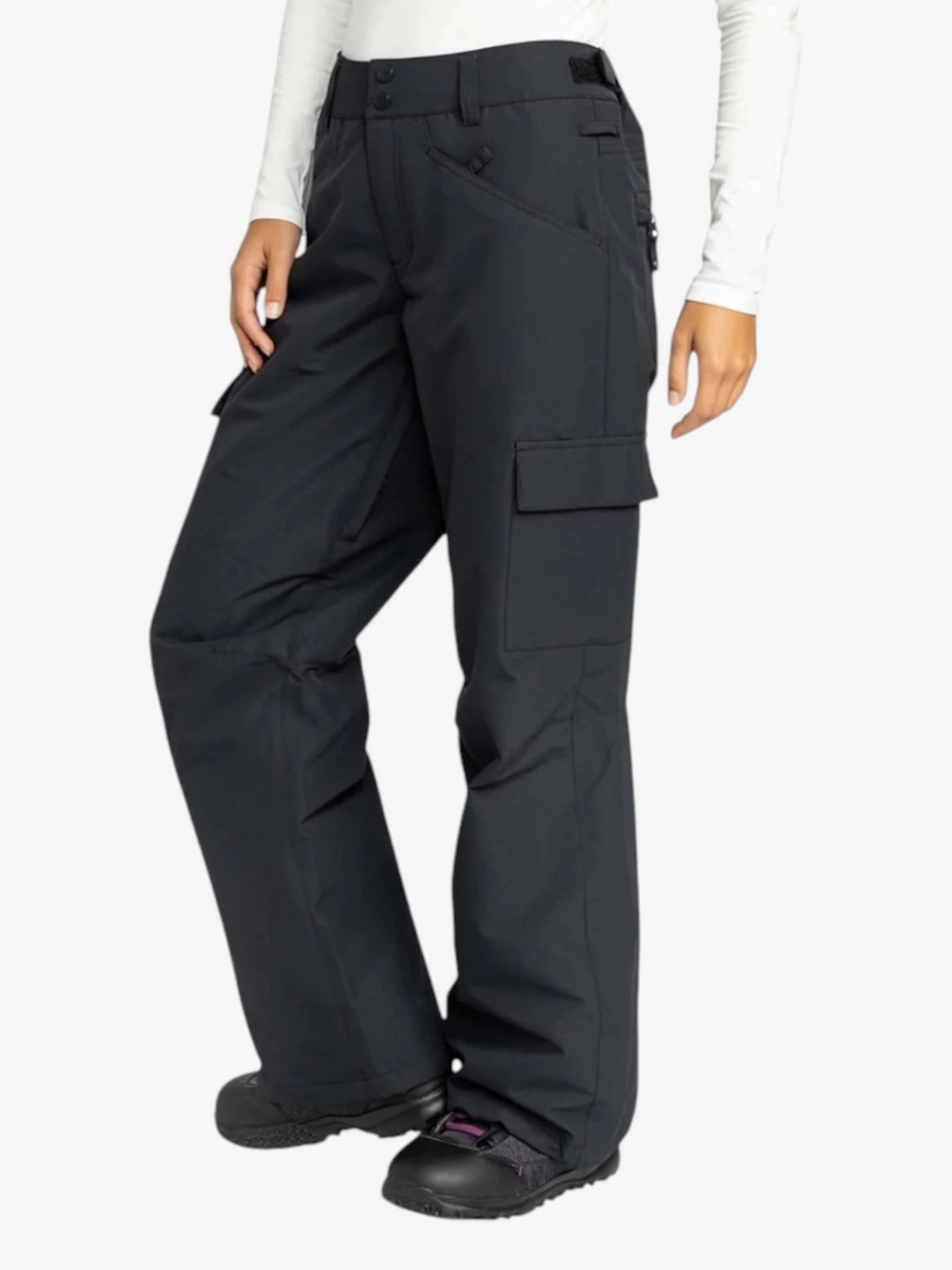 ROXY Women's Snow Journey Black Snow Pants - Waterproof, Insulated Ski Pants for Winter Sports & Outdoor Adventures