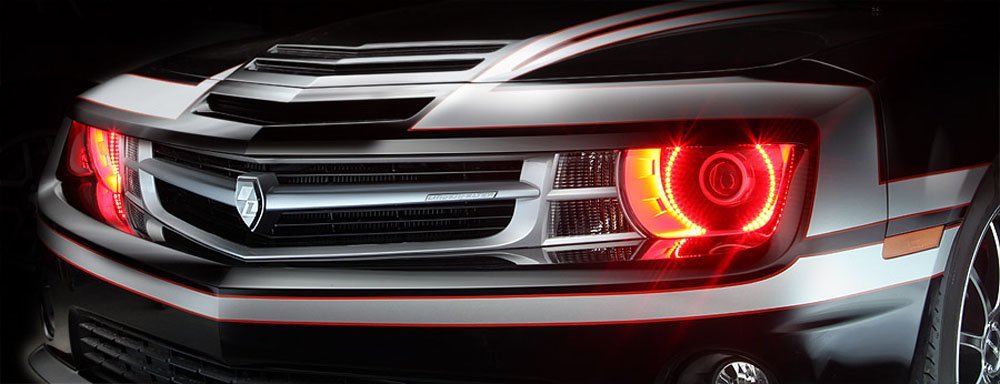 RGB Multi-Color LED Angel Eye Halo Rings for Camaro, Challenger, Mustang - Custom Car Lighting for Headlights & Daytime Running Lights (DRL) - Enhance Style & Visibility for Night Driving & Car Shows