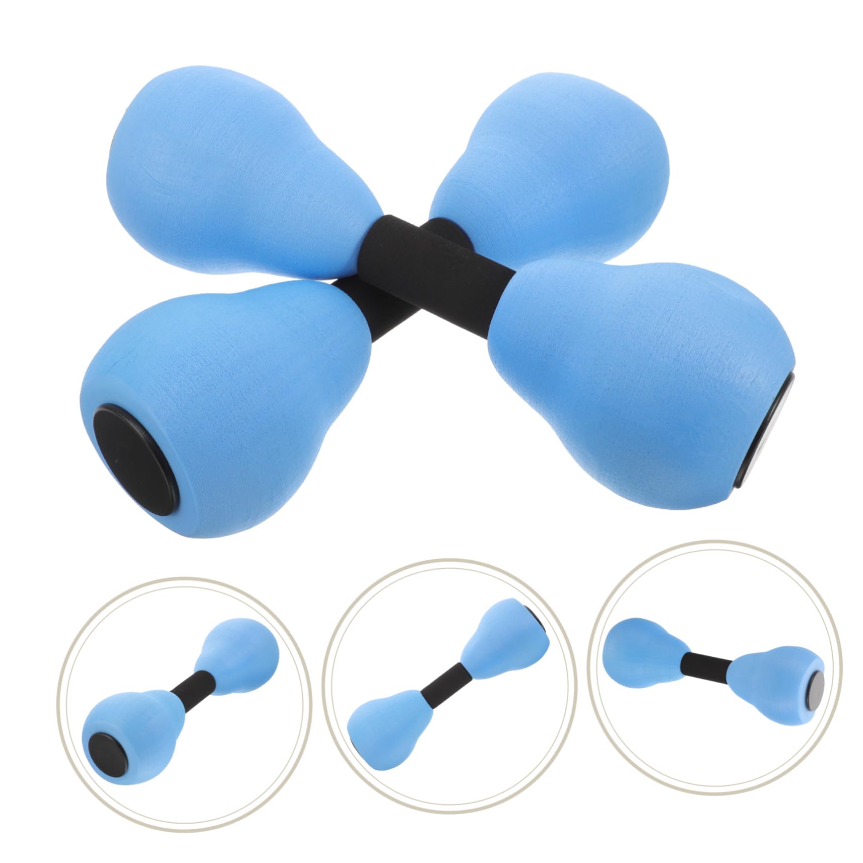 WOONEKY 1 Pair Kids Water Dumbbells - Floating Foam Swim Weights for Pool Fitness Training, Aqua Dumbbells for Water Exercise & Strength Training - Perfect for Swimming, Aqua Aerobics & Kids Water Play
