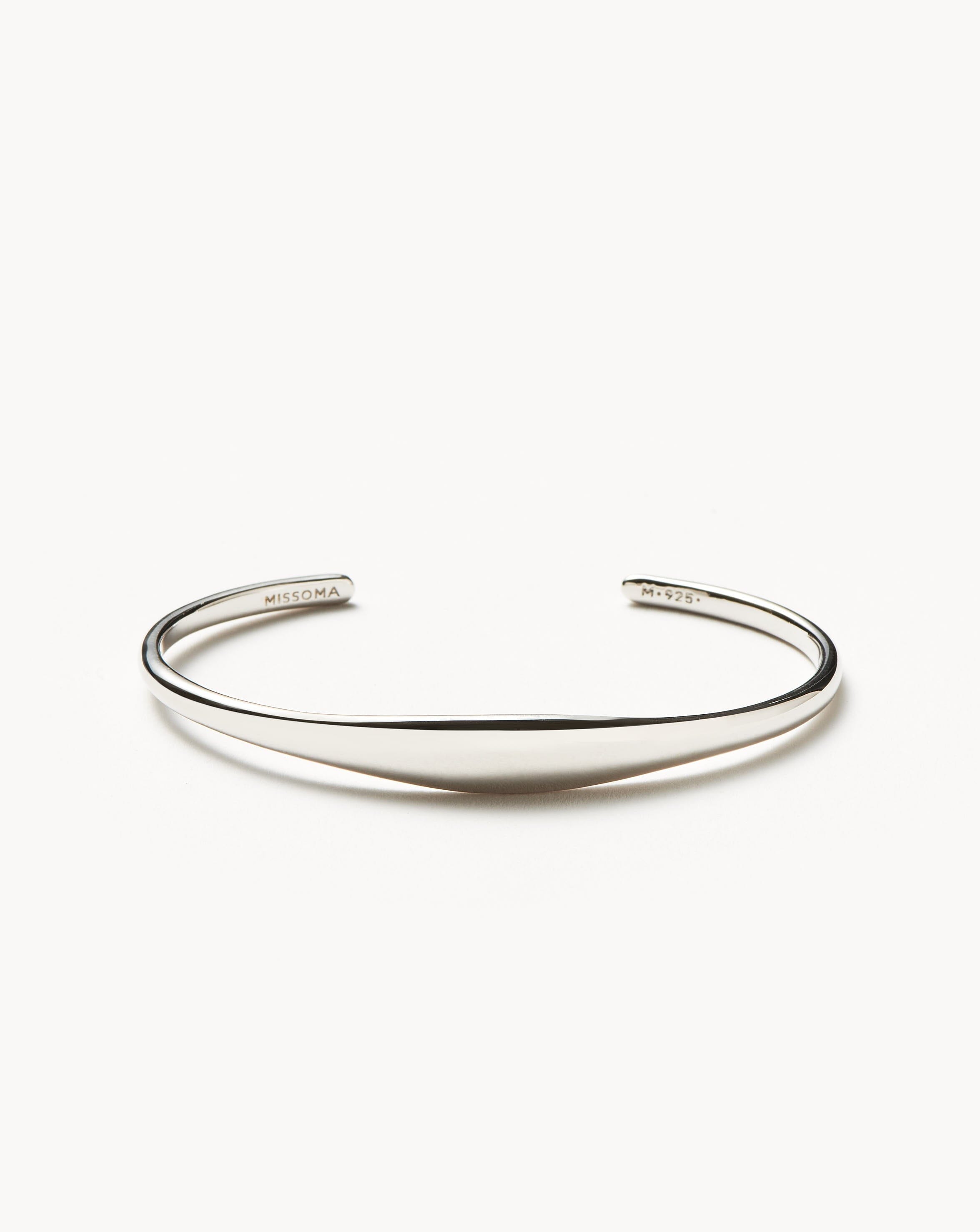 Classic Sterling Silver Cuff Bracelet for Women - Elegant Adjustable Bangle for Everyday Wear, Gift Giving & Special Occasions