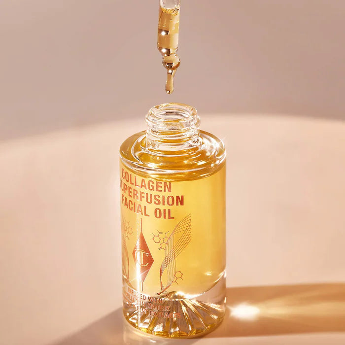 Charlotte Tilbury Collagen Superfusion Volumizing & Firming Facial Oil - Anti-Aging Skincare for Plump, Youthful Glow | Day & Night Hydration Treatment