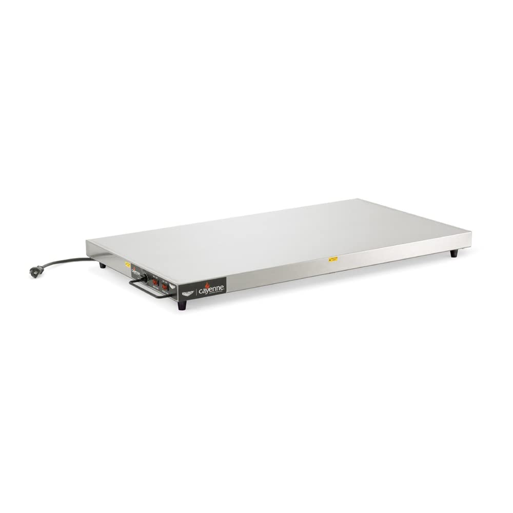 Vollrath 7277024 Cayenne 24-Inch Left Aligned Electric Heated Shelf Food Warmer - 120V Commercial Countertop Food Display for Restaurants, Cafes & Buffets