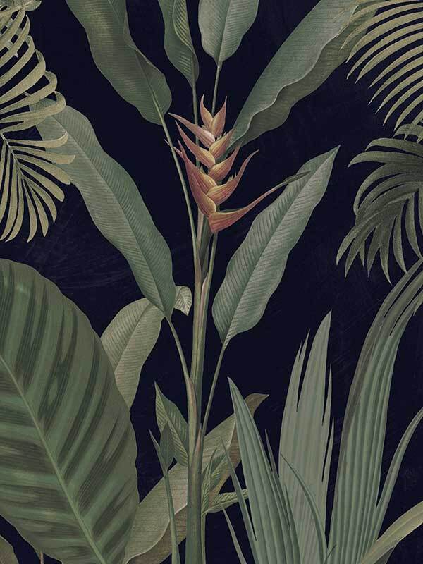 Dark Flora II Canvas Art Print - Botanical Wall Decor for Living Room, Bedroom & Office - Modern Floral Painting for Home & Office Decor
