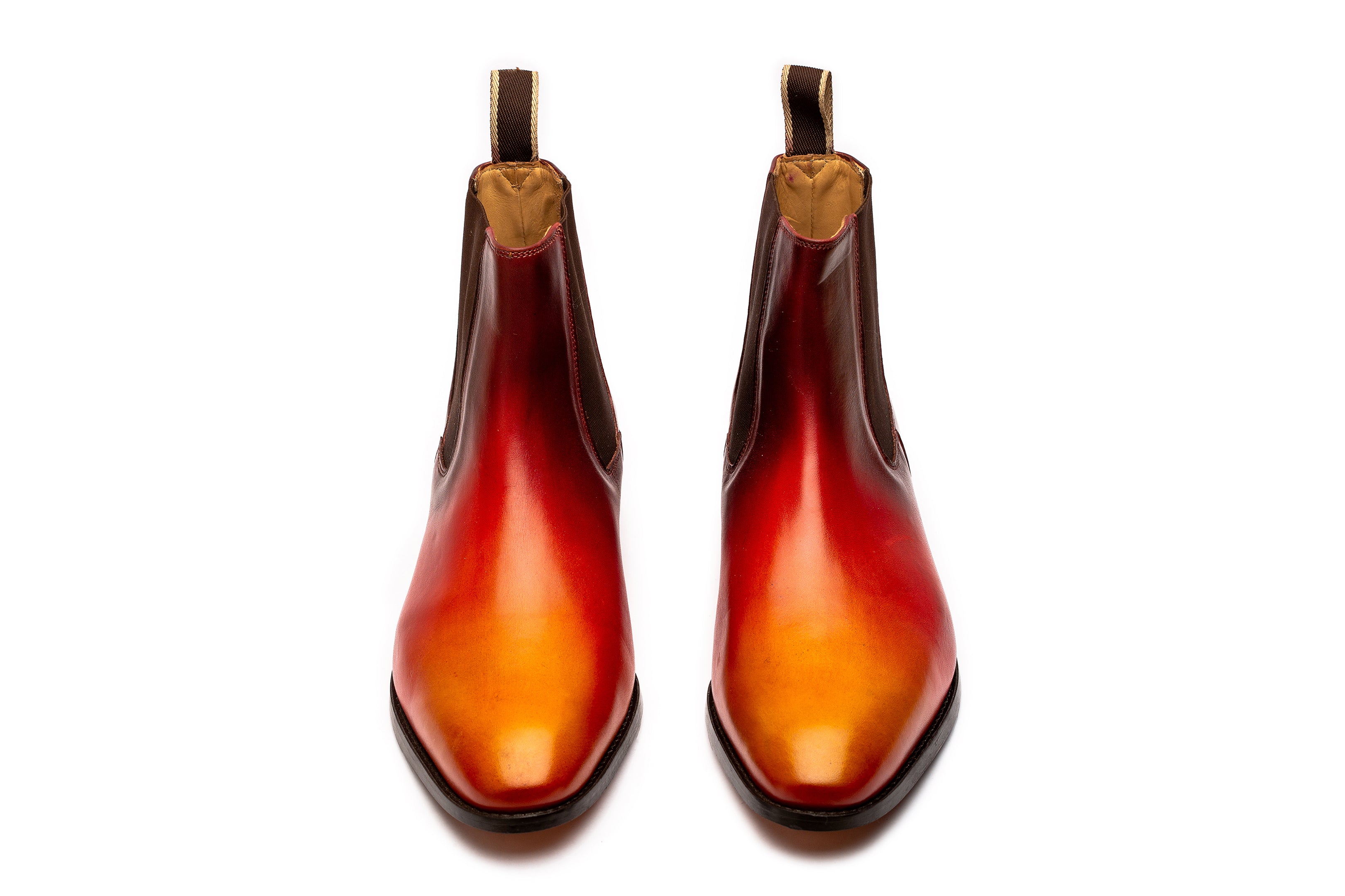 Premium Chelsea Boots for Men - Fire Patina Leather Ankle Boots | Stylish & Comfortable for Casual, Office & Outdoor Wear
