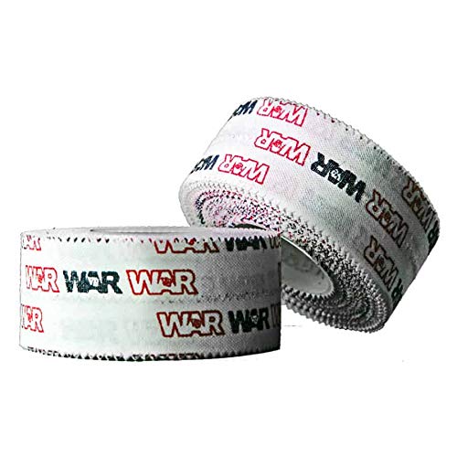 WAR Tape Easy Tear Athletic Sports Tape (2 Rolls) 0.5 Inch | Boxing, BJJ, MMA, Crossfit Hand & Wrist Support | Durable Finger Wrap for Training, Injury Prevention & Recovery