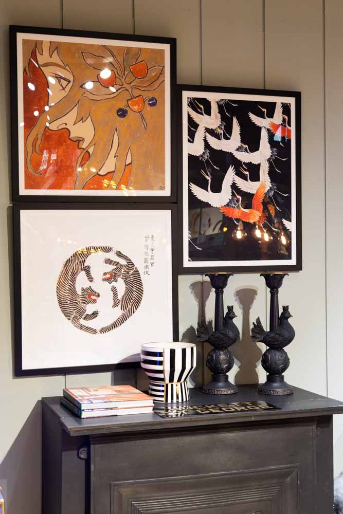 Chasing Tigers Square Art Print - Framed or Unframed Wall Decor - Perfect for Living Room, Bedroom & Office Decorations