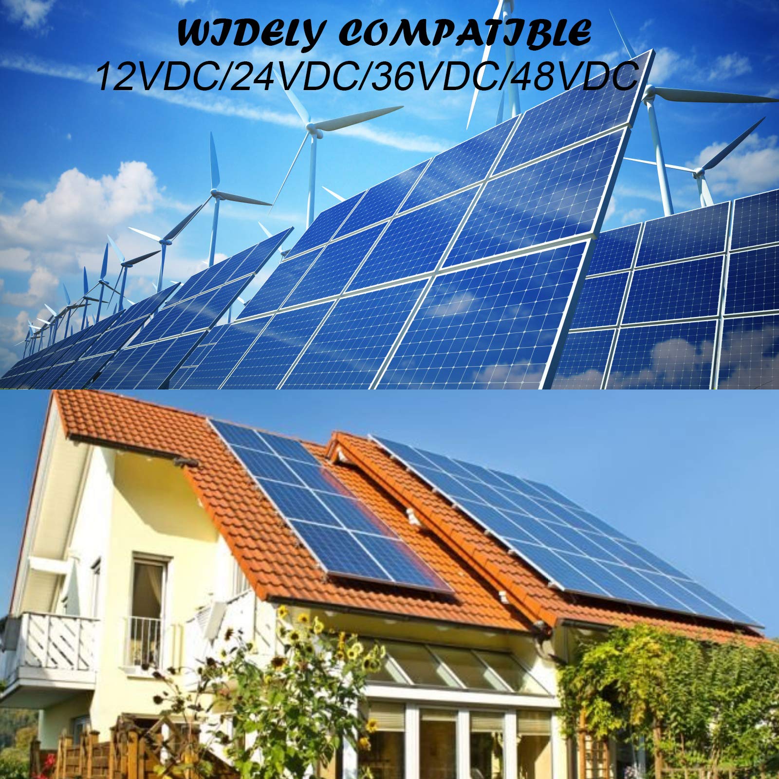 4 String Solar Combiner Box with 15A Fuse, DC Breaker & Lightning Arrester | 10AWG PV Combiner for Solar Power Systems | Perfect for Home, RV & Off-Grid Solar Installations