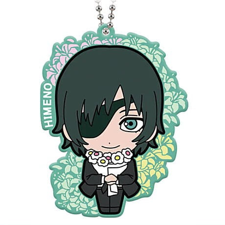 Chainsaw Man Anime Rubber Mascot Keychain - 1.5 Inch Cute Collectible Figure by Bandai - Perfect for Backpacks, Key Rings & Cosplay Accessories