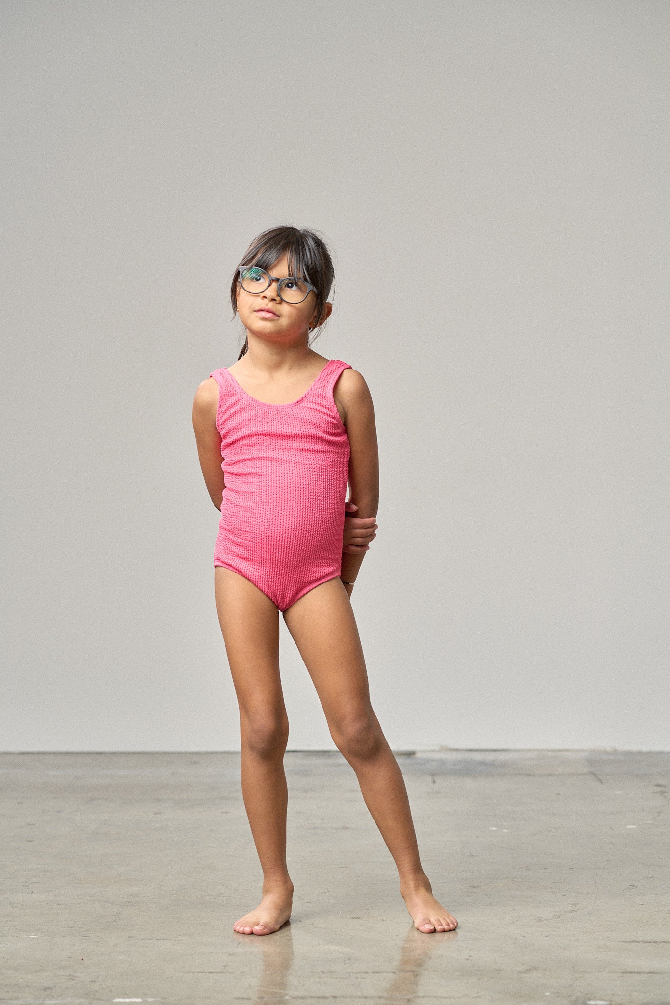 Girls Pink Swimsuit - Cute One-Piece Bathing Suit for Toddler & Kids - Perfect for Beach, Pool & Summer Vacation