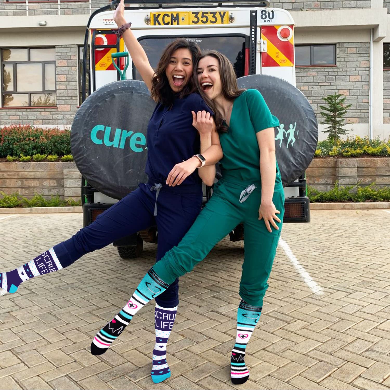 5/7 Pairs Medical Grade Compression Socks for Women & Men - 20-30 mmHg Support Stockings for Running, Nursing, Travel & Varicose Veins Relief - Improve Blood Circulation & Reduce Swelling (Perfect for Athletes, Nurses & Frequent Flyers)
