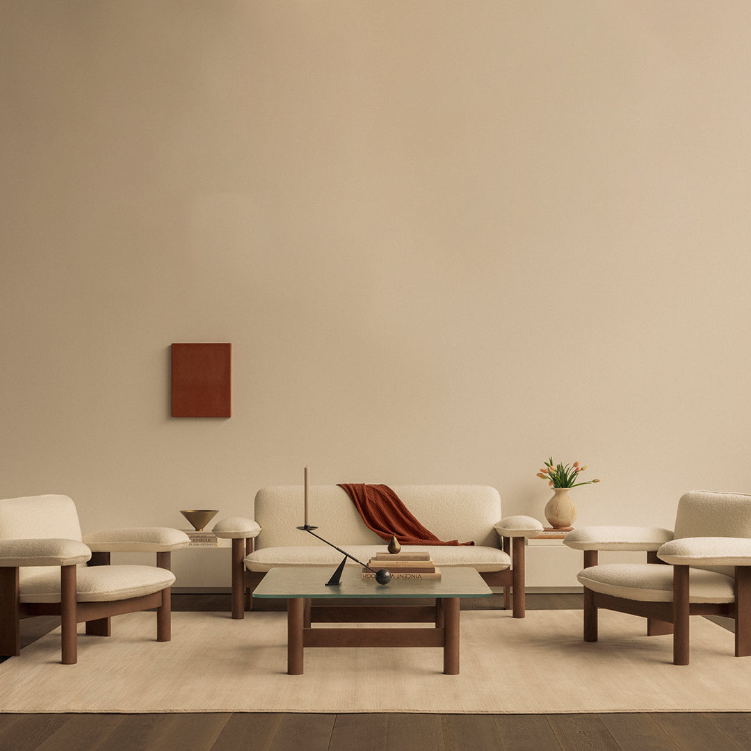 Brasilia Lounge Chair with Low Back - Mid-Century Modern Accent Chair for Living Room, Bedroom & Office - Comfortable & Stylish Seating Solution