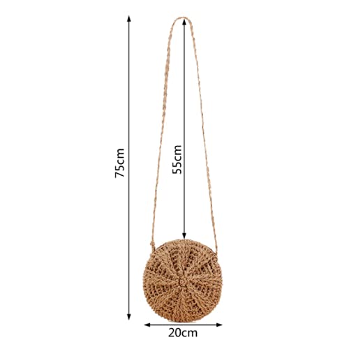 Bohemian Crochet Straw Crossbody Bag for Women with Tassels - Stylish Summer Beach Handbag for Daily Use, Travel, and Outdoor Adventures