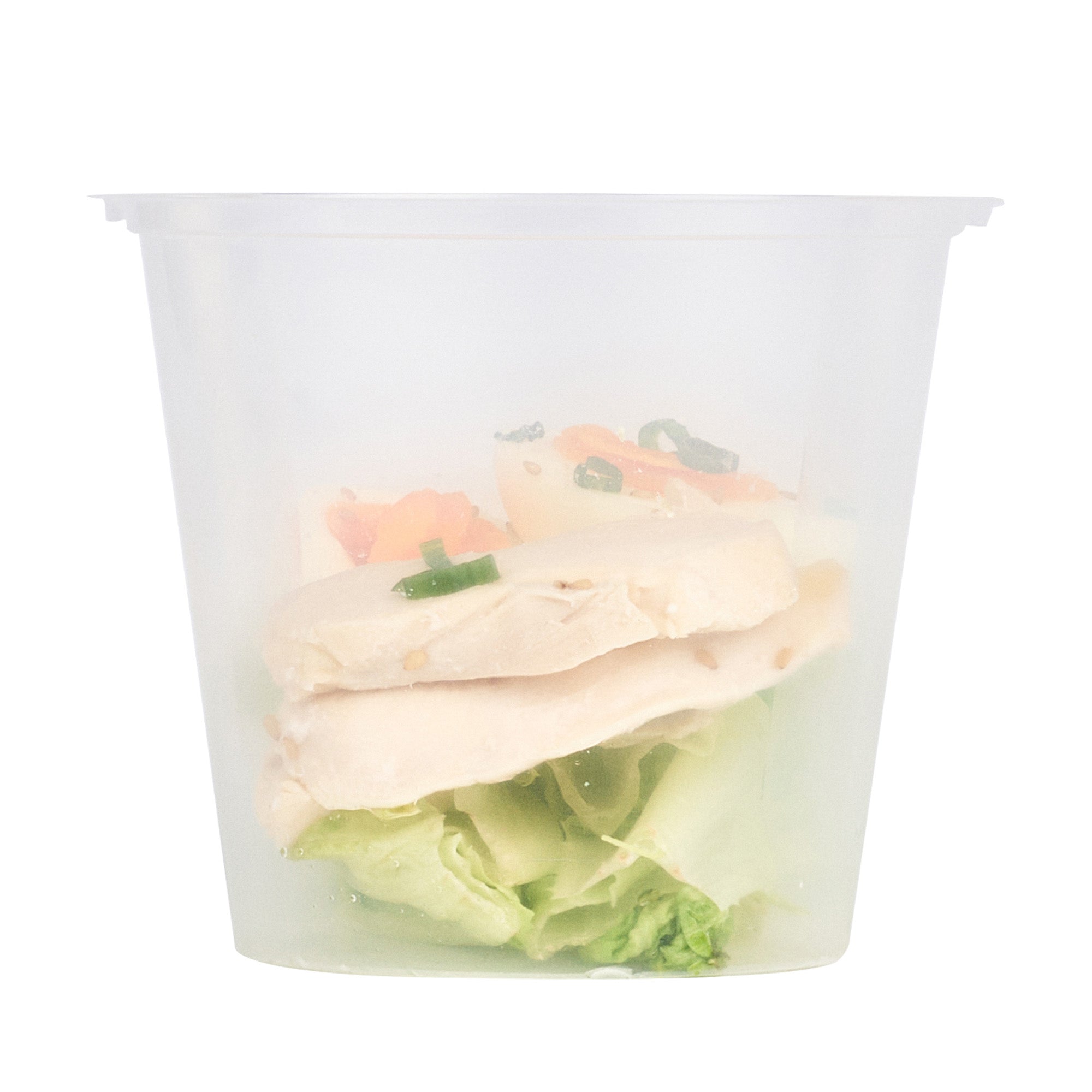 24 oz Round Clear Plastic Insert for 32, 40 & 48 oz Soup Containers - Microwave Safe, BPA Free (50 Count) - Perfect for Restaurants, Catering & Takeout Meals