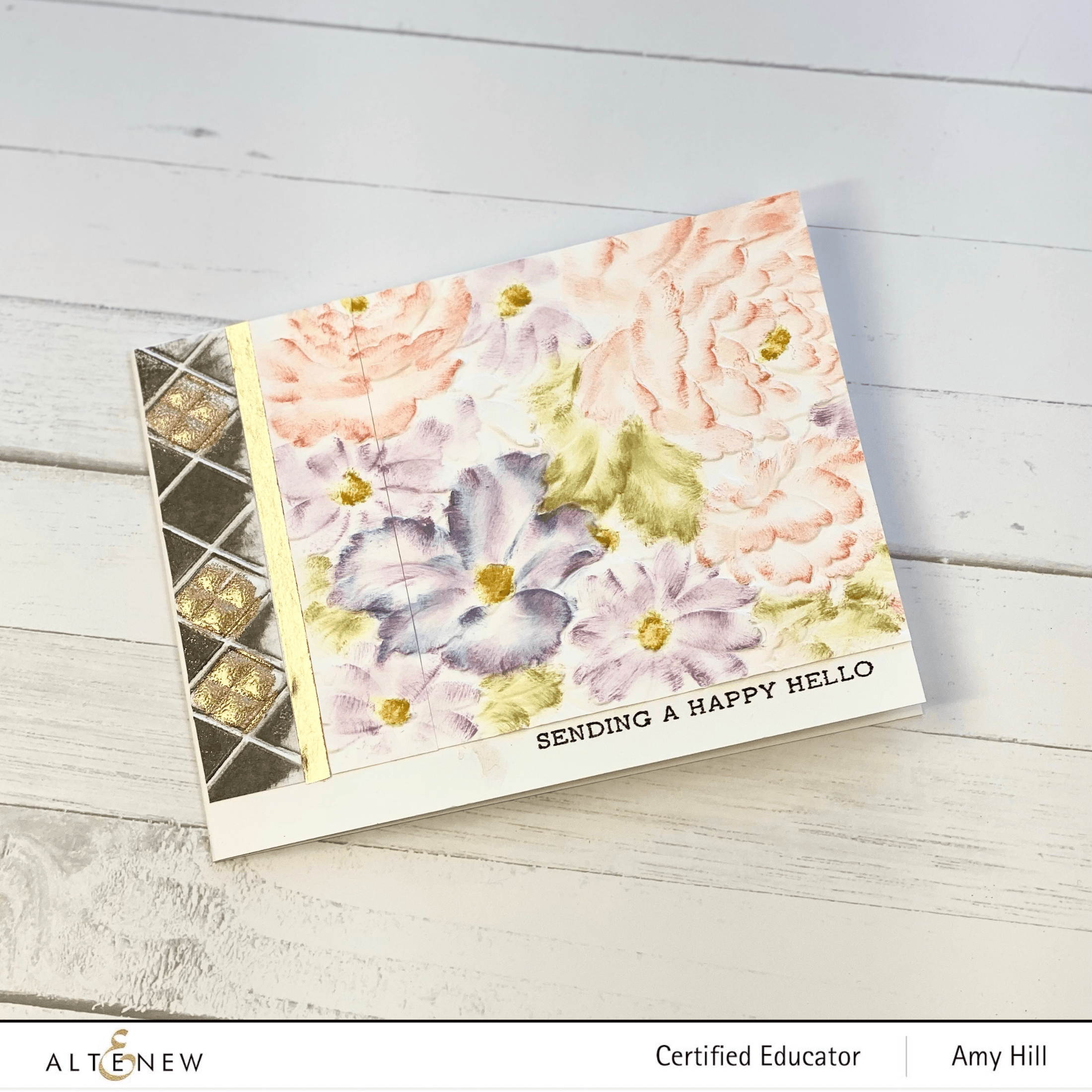 Checkered Diamonds 3D Embossing Folder for Card Making, Scrapbooking & DIY Crafts - Perfect for Handmade Greeting Cards, Invitations & Paper Crafts