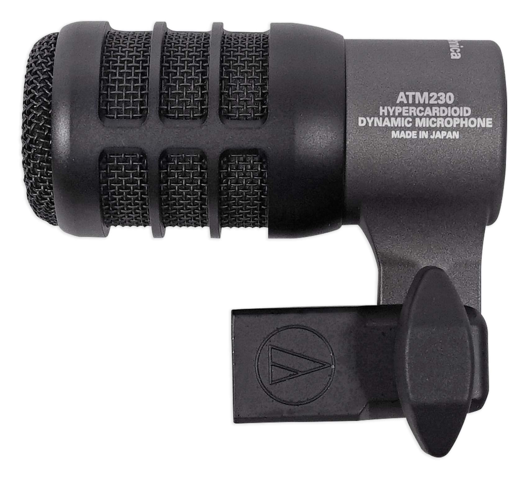 Audio-Technica ATM230 Dynamic Instrument Microphone for Drums - Includes Stand, Mount & Cable - Perfect for Live Performances, Studio Recording & Drum Kits