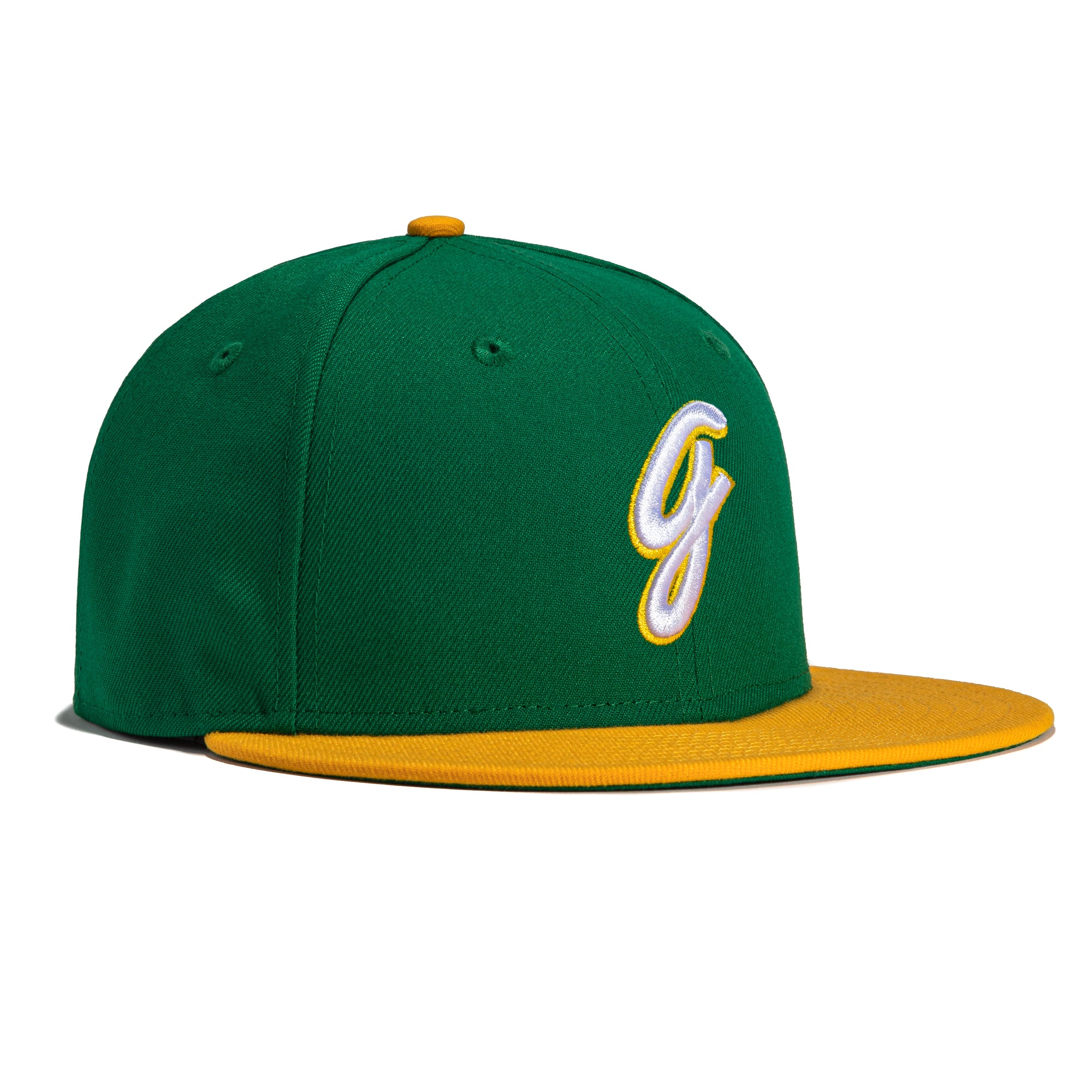 New Era 59Fifty Greensboro Hornets Snapback Hat - Kelly Green & Gold - Official NBA Team Cap for Men & Women - Perfect for Games, Streetwear & Sports Fans