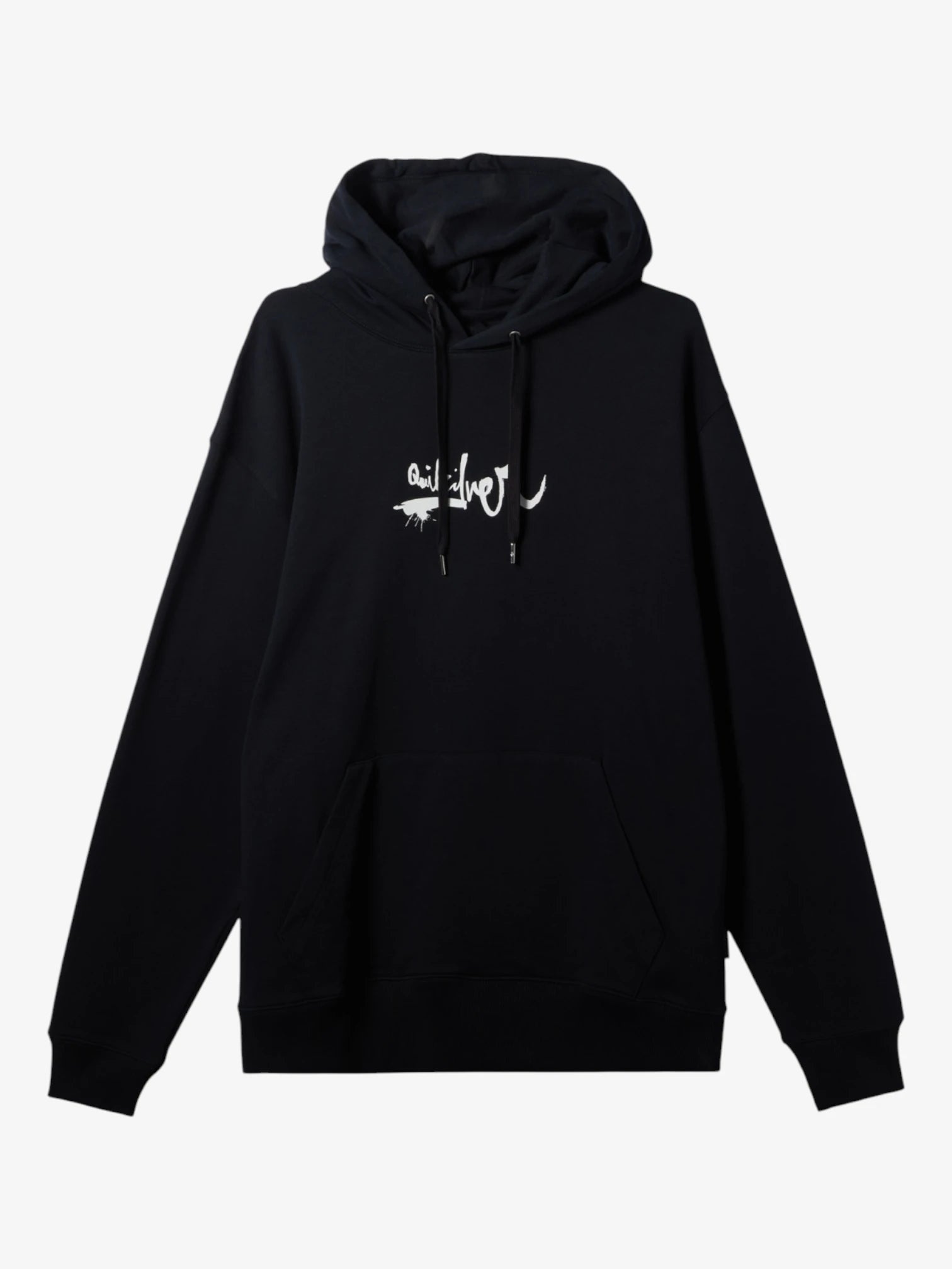 Quiksilver DNA Impaired Logo Black Hoodie - Men's Casual Pullover Sweatshirt for Streetwear & Outdoor Activities