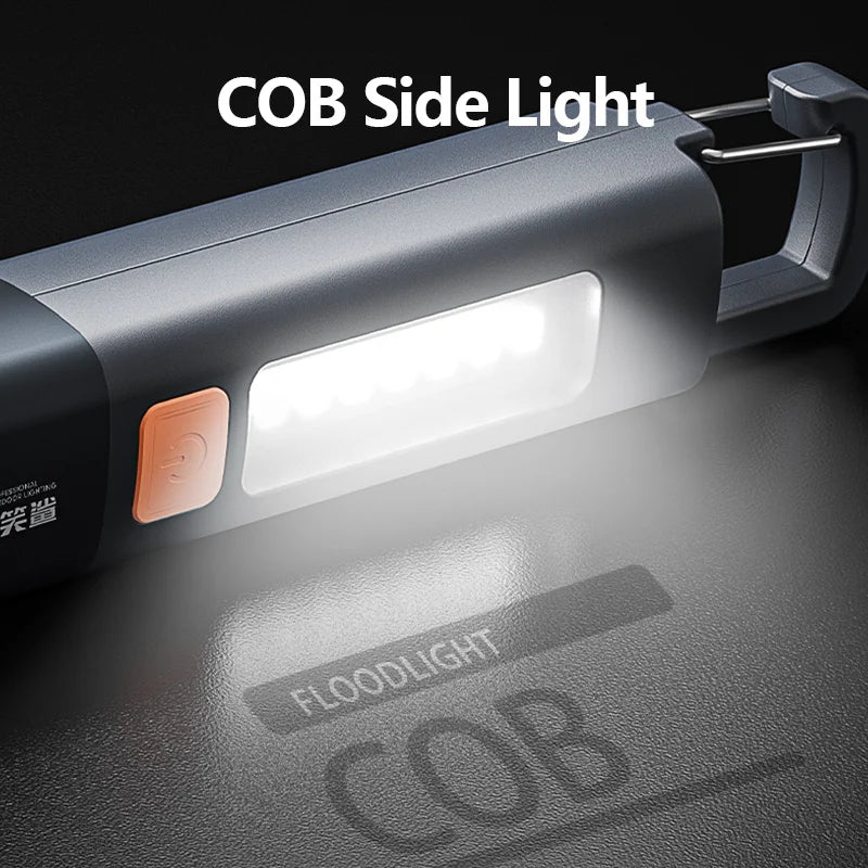 Super Bright LED Mini Flashlight with Hook - Compact, Portable, and Durable for Camping, Hiking, Emergency, and Everyday Use