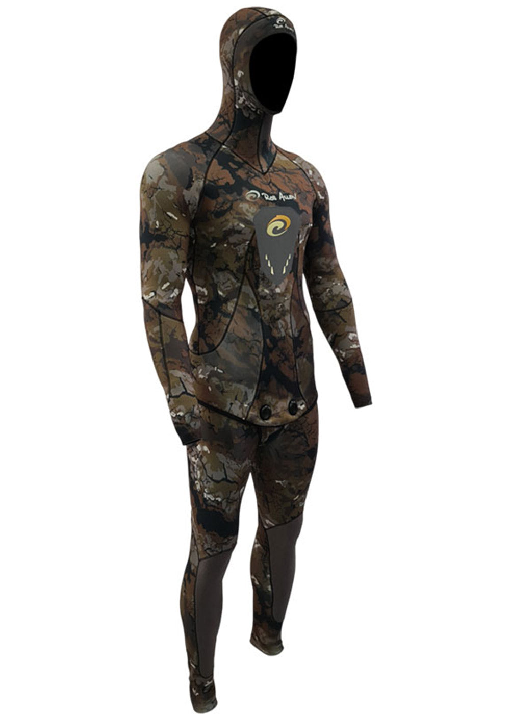 Rob Allen Men's 5mm Open Cell 2-Piece Wetsuit for Spearfishing & Freediving - Premium Neoprene Scuba Diving Suit for Warm & Cold Water Adventures