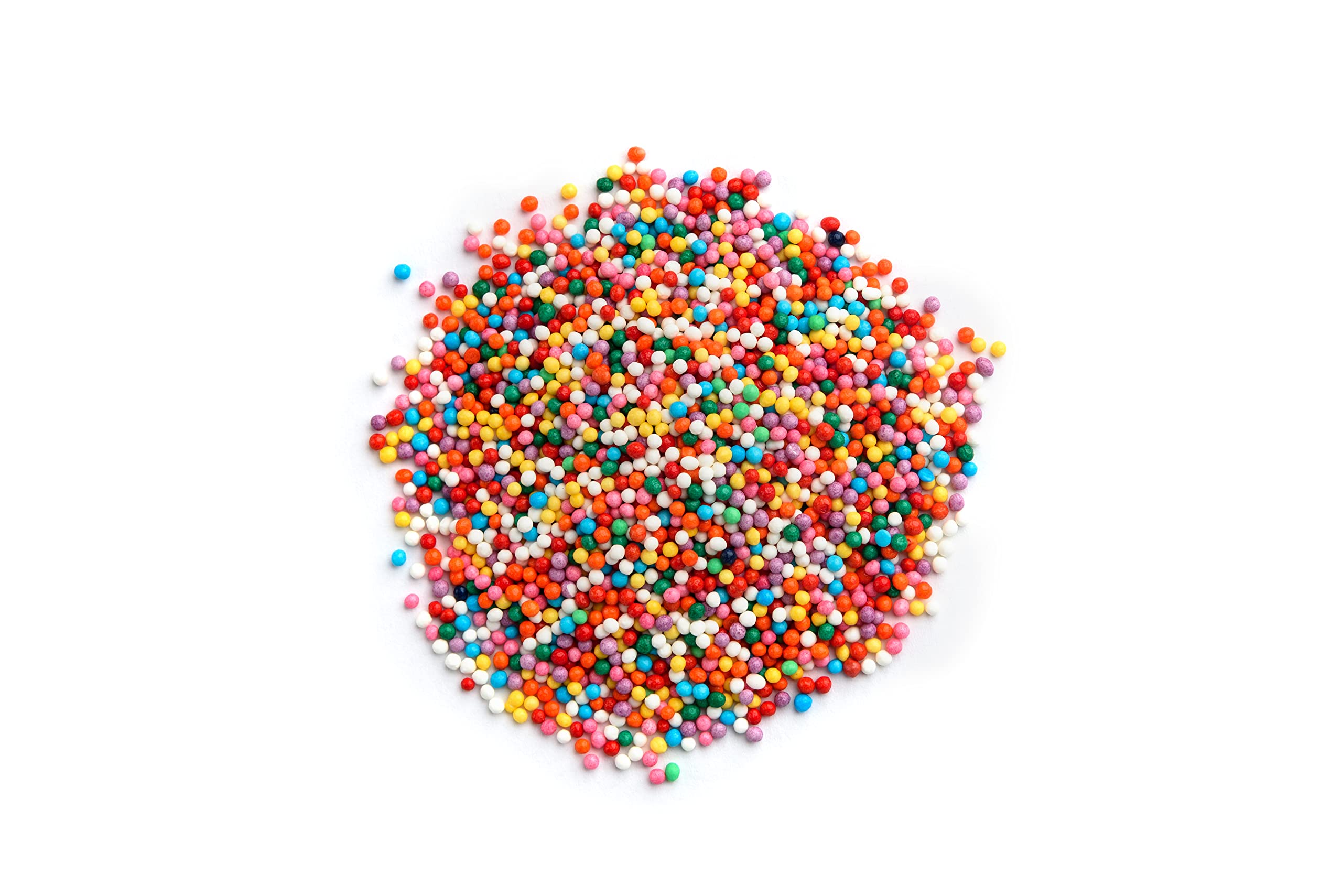 Yupik Rainbow Nonpareil Sprinkles 2.2 lb (35.2 oz) - Gluten Free, Kosher, Cholesterol Free, Fat Free Cake Decorating Supplies - Perfect for Birthday Cakes, Ice Cream, Donuts, Cupcakes & Baking Decorations