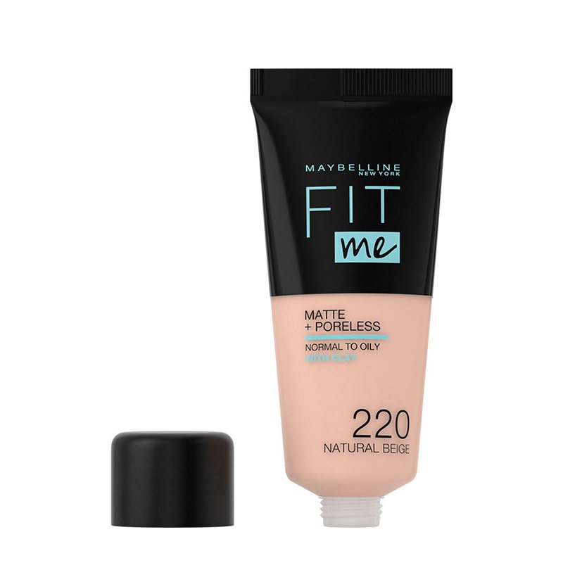 Maybelline Fit Me Matte & Poreless Full Coverage Foundation - Oil-Free Liquid Makeup for Flawless Skin | Perfect for Oily Skin & Everyday Wear