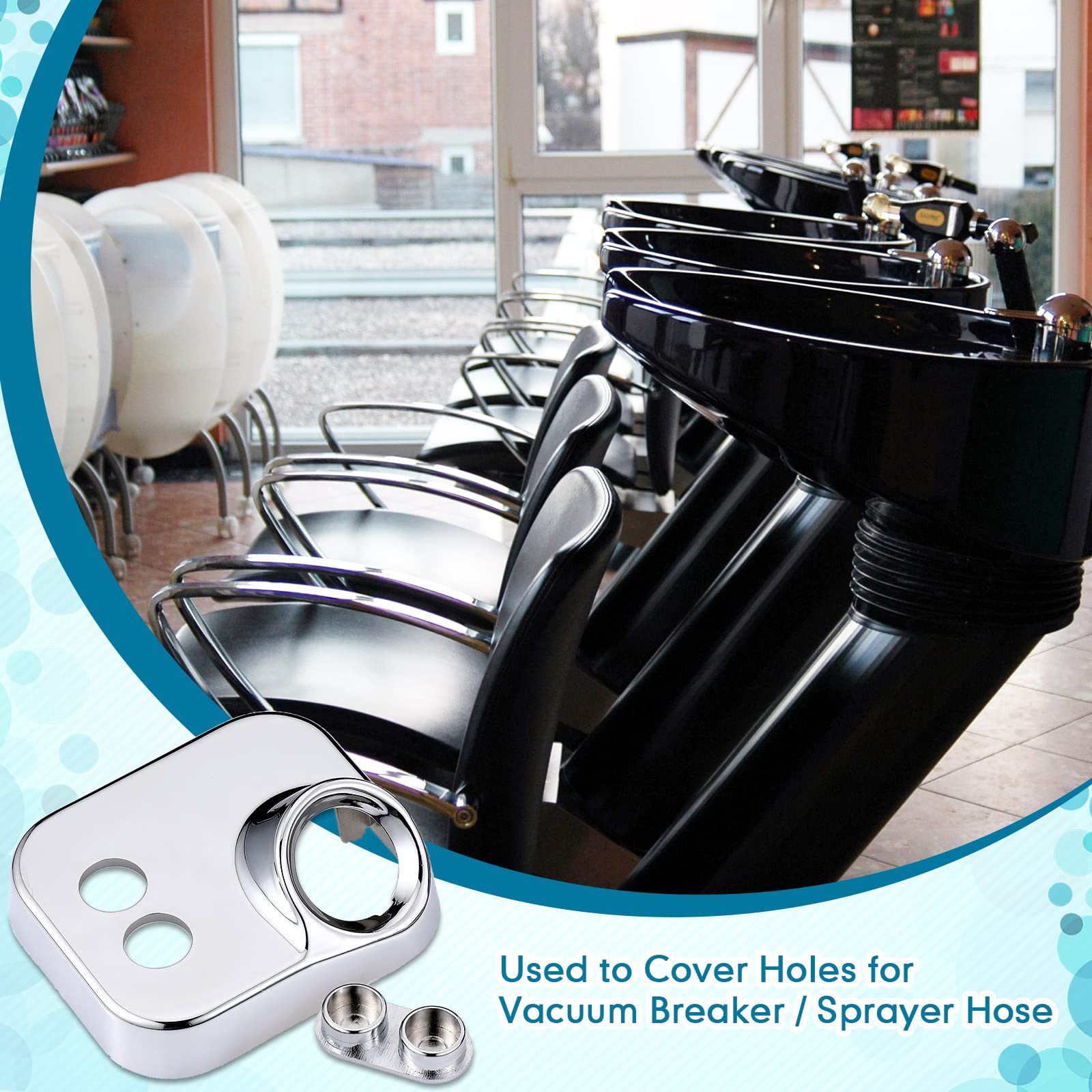 **16-Piece Shampoo Bowl Vacuum Breaker Kit - Replacement Faucet & Sink Parts for Salon & Barber Shampoo Bowls - Perfect for Hair Washing Stations & Professional Salon Upgrades**