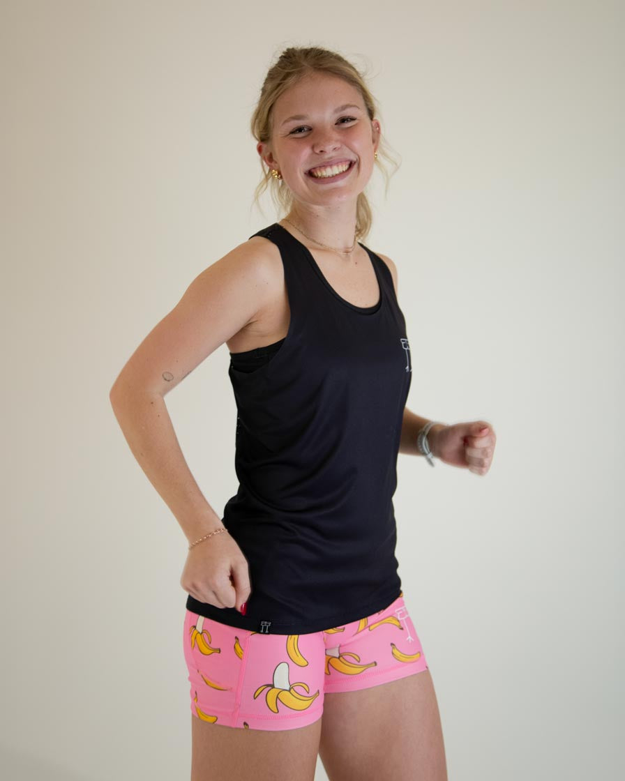 High-Performance Women's Black Workout Singlet - Perfect for Gym, Running & Yoga | Moisture-Wicking & Breathable Activewear