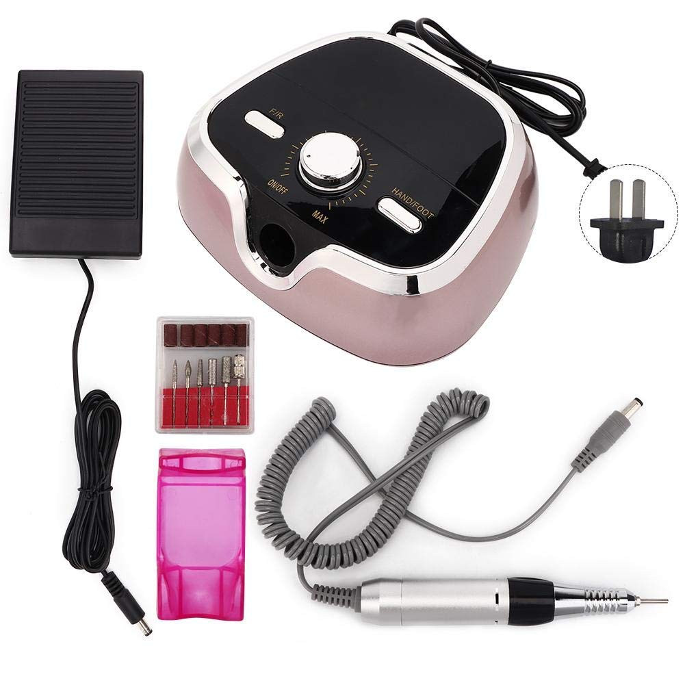 Professional Electric Nail Drill 35000 RPM - Manicure Pedicure Kit with 6 Drill Bits & Polishing Tools - Salon & Home Nail Art Machine for Acrylic Gel Polish Removal | Perfect for DIY Nails, Spa Treatments & Professional Salons | Use for Home Manicures, Nail Art, Gel Removal & Pedicures | Ideal for Nail Extensions, Acrylic Nails, French Tips & Toe Care | Great for At-Home Nail Care, Salon Services & DIY Beauty Treatments