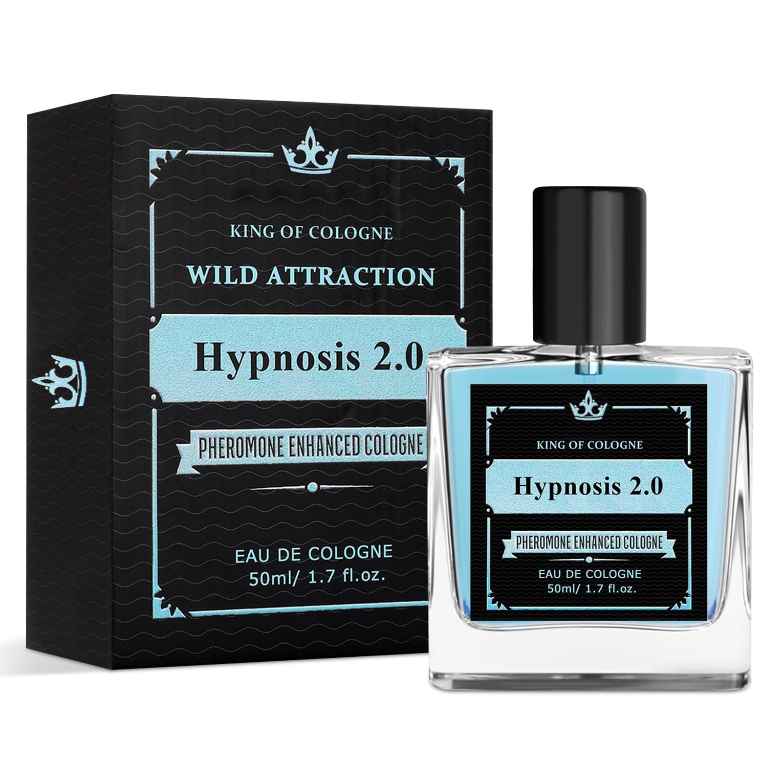 Hypnosis 2.0 Pheromone Cologne for Men - 1.7oz Long-Lasting Attraction Perfume with Natural Pheromones - Perfect for Dates, Nightlife & Special Occasions