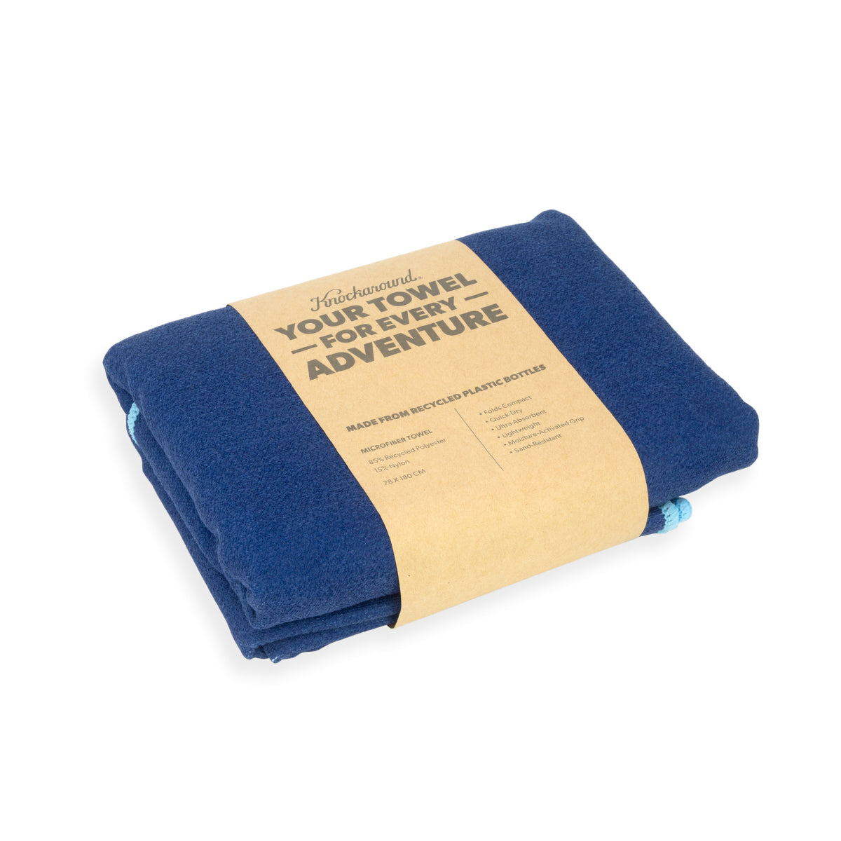 Adventure Towel - Quick Dry, Lightweight & Compact Travel Towel for Hiking, Camping, Beach & Gym - Knockwave