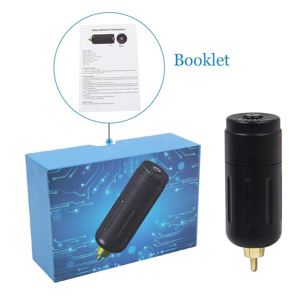Mini Power Supply for Makeup Rotary Machine Pen - RCA Connection Power Adapter | Professional Tattoo & Permanent Makeup Equipment Accessories | Perfect for Tattoo Artists & Beauty Salons