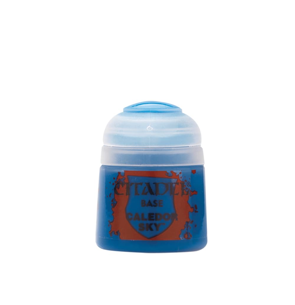 Games Workshop Citadel Base Paint - Caledor Sky Blue (12ml) for Miniature & Model Painting - Perfect for Warhammer 40K, AOS, and Tabletop Gaming