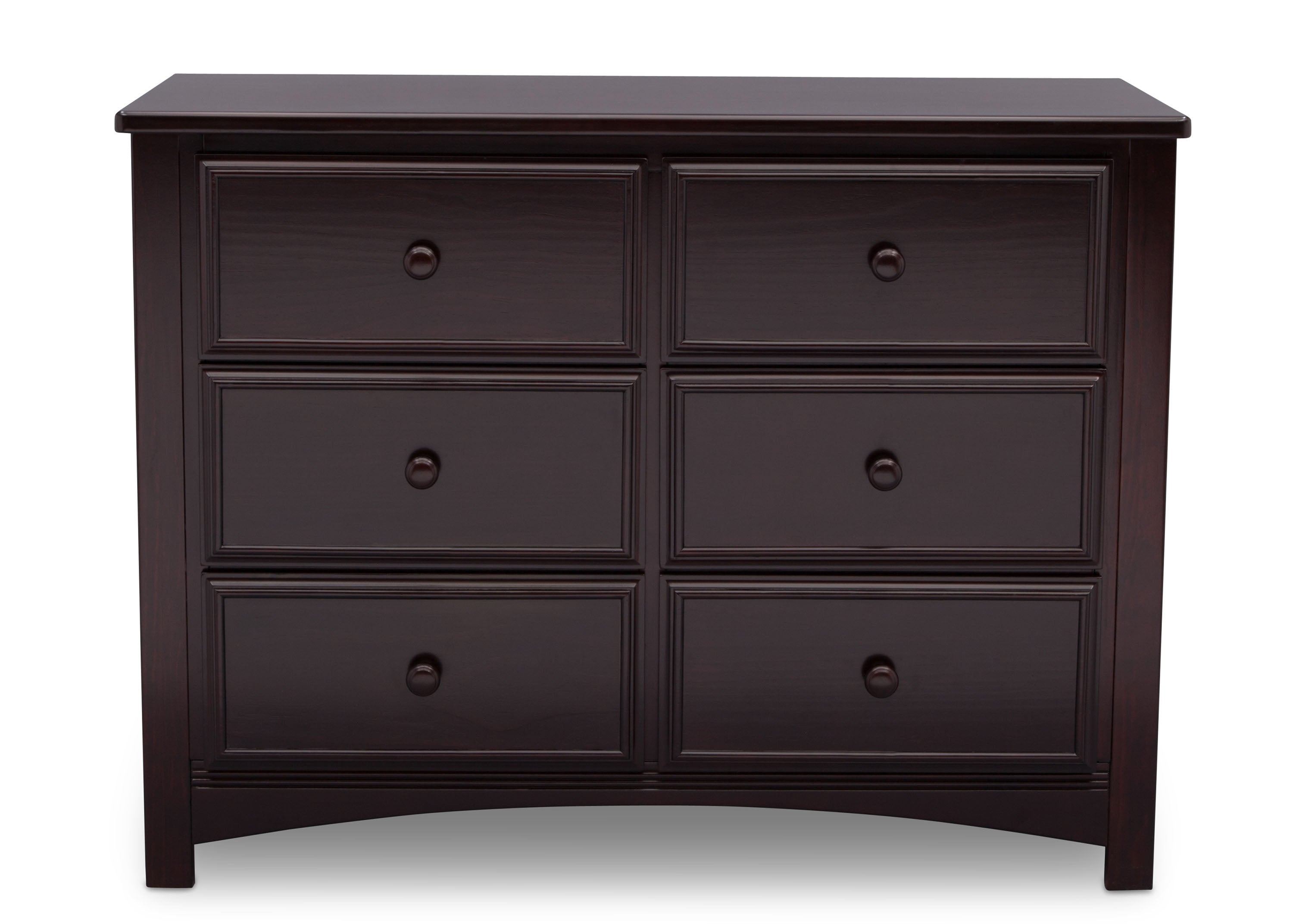 Summit 6-Drawer Dresser with Interlocking Drawers - Sturdy Wooden Chest of Drawers for Bedroom Storage & Organization