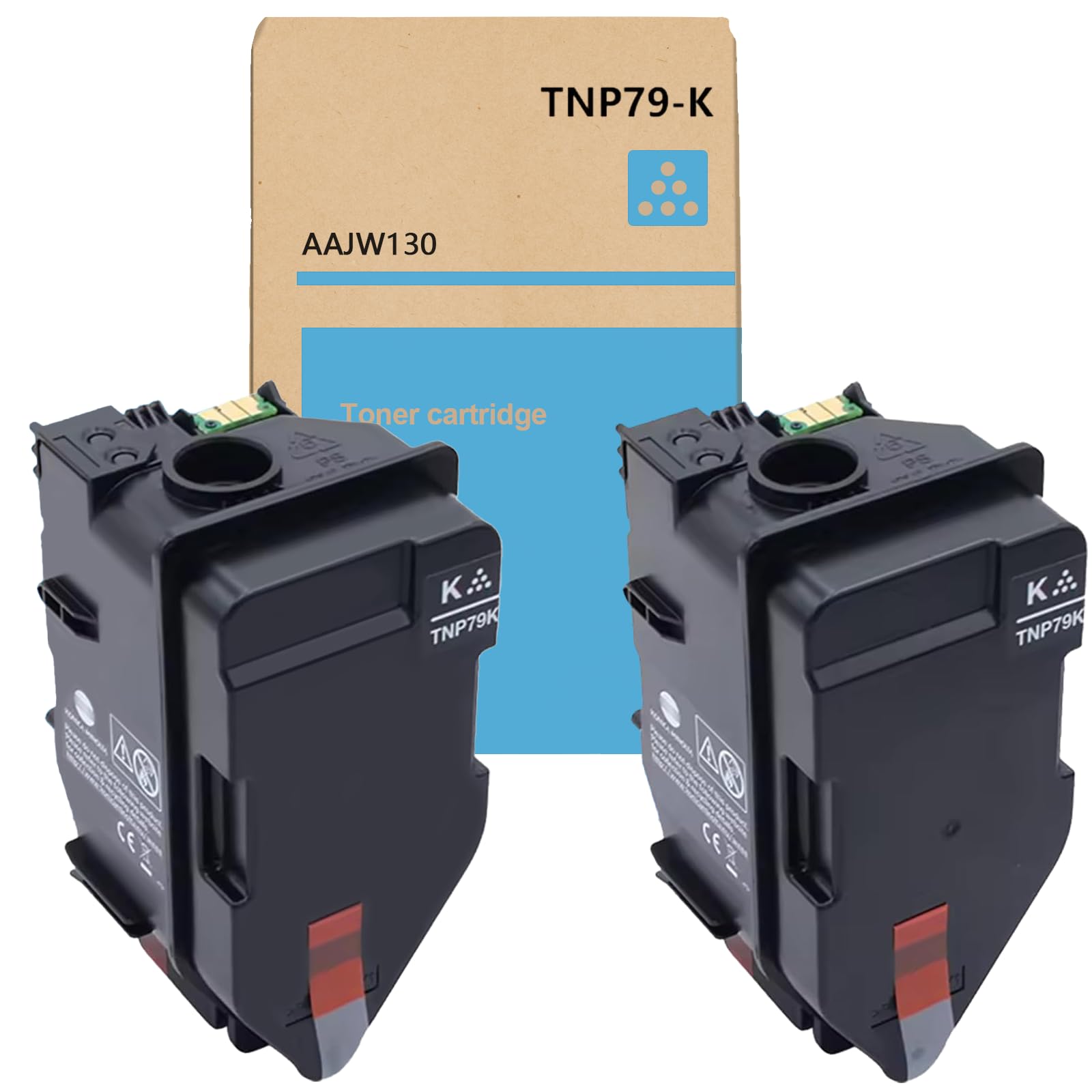 2PK High Yield Black Toner Cartridge (AAJW130) - Replacement for Konica Minolta Bizhub C3350i C3351i C4050i C4051i Printers | Compatible with Office & Commercial Printing Needs