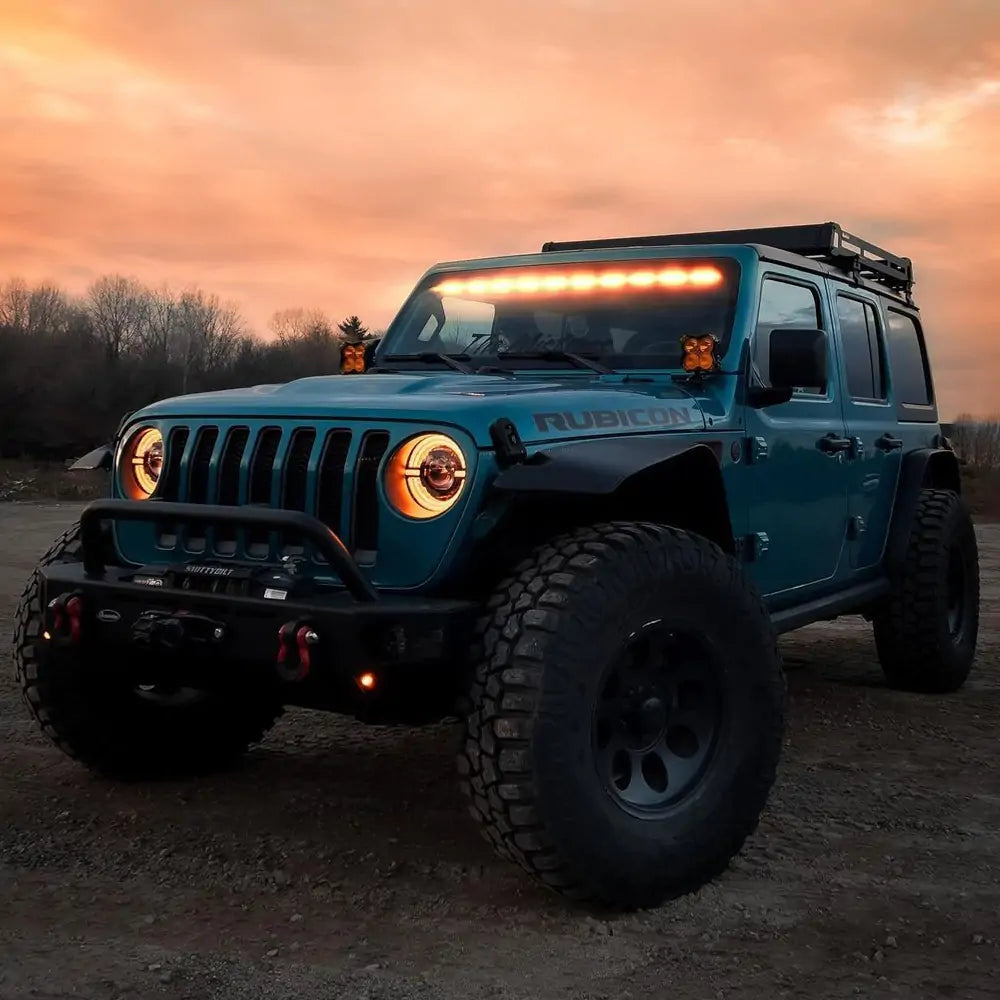 9 Inch LED Headlights for Jeep JL Wrangler - 60W High Power Sunlight White Light - Off-Road & Night Driving Upgrade