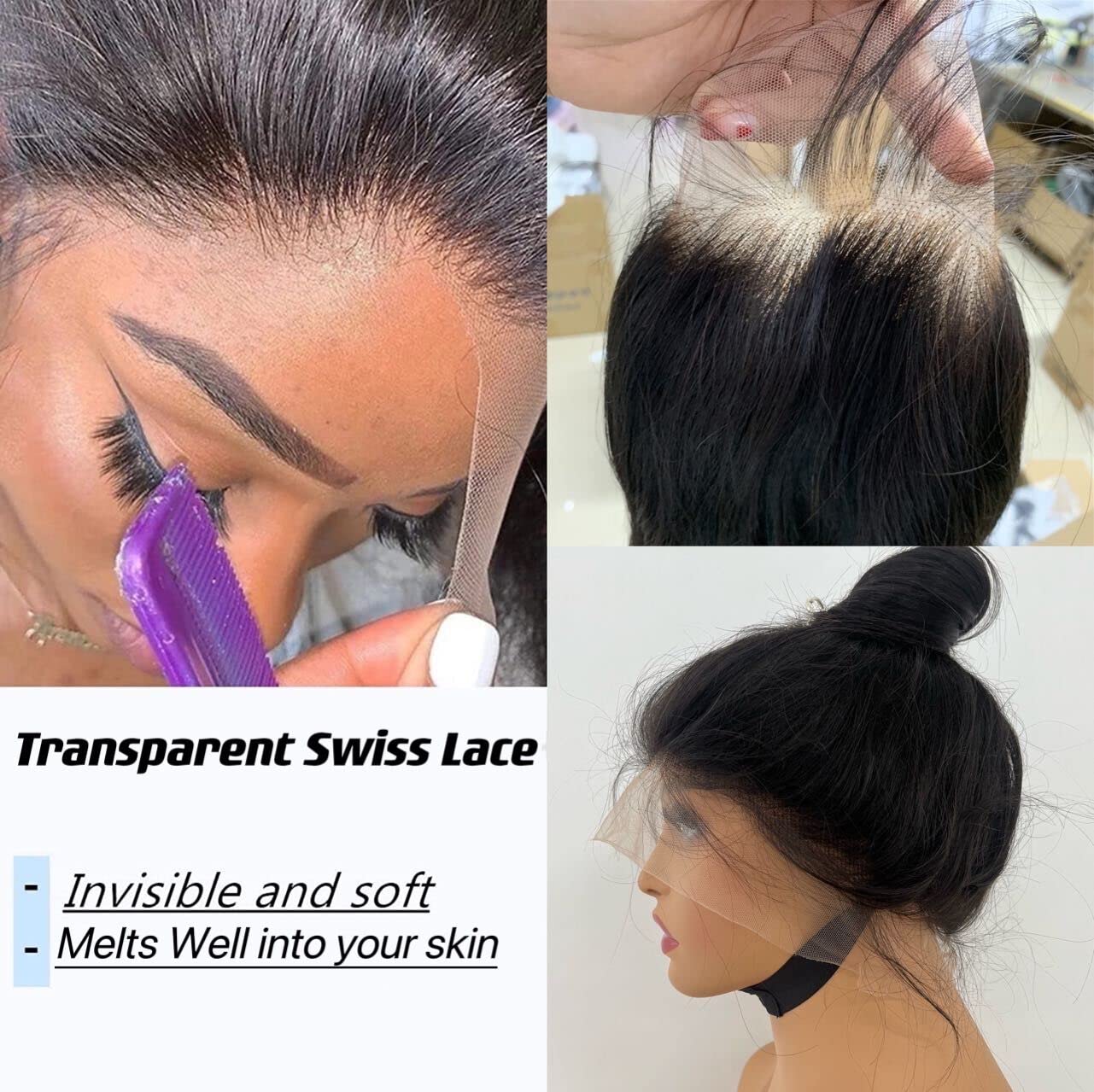 360 Lace Front Wigs Human Hair - Pre Plucked Exotic Kinky Curly Wig with 180% Density | Real Virgin Soft Brazilian Hair for Black Women | 18 Inch Natural Look | Perfect for Daily Wear, Parties & Special Occasions