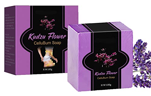 Svengani Japan Kudzu Flower Celluburn Soap - Anti Cellulite Firming Soap for All Skin Types, 100g | Natural Body Slimming & Skin Tightening | Perfect for Post-Workout Recovery & Spa Days