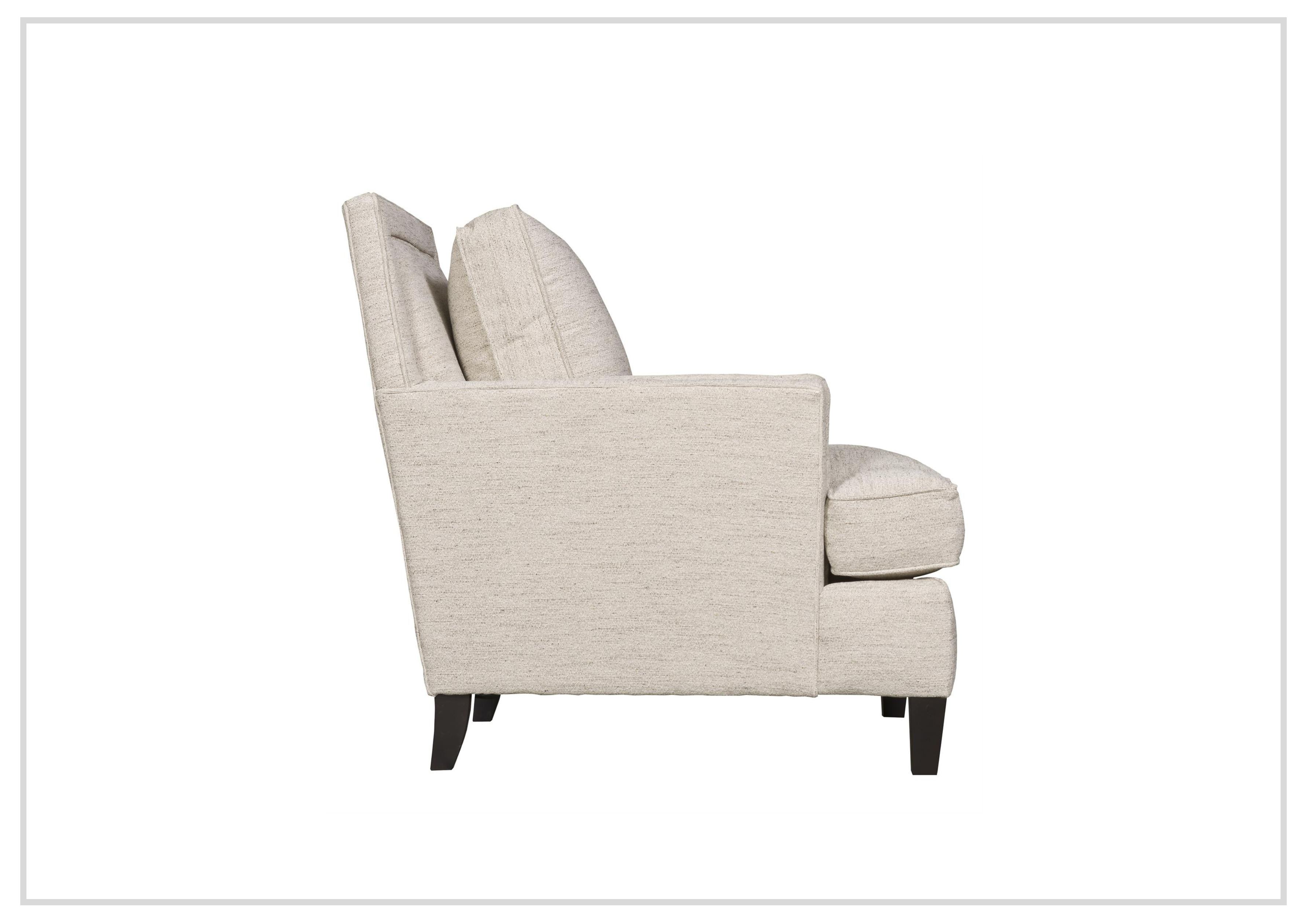 Bernhardt Addison Cream Upholstered Chair - Elegant Living Room Accent for Home & Office Decor