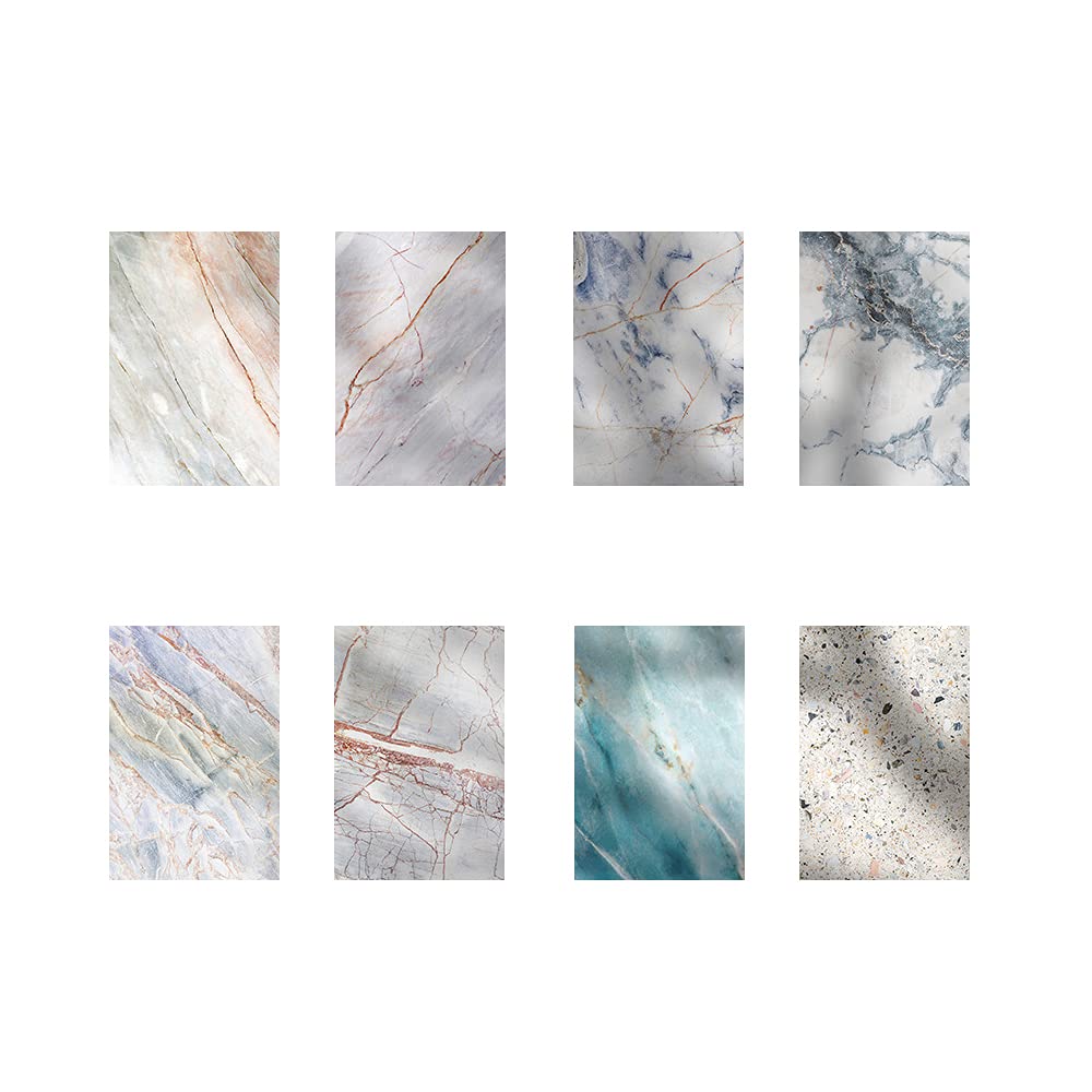 Gisela 8.2x5.5 Inch Single Sided Marble Texture Photography Backdrop - 21x14cm Card Paper Tabletop Background for Food, Jewelry, Cosmetic & Small Product Photography - Perfect for Instagram, Etsy & Amazon Product Shoots